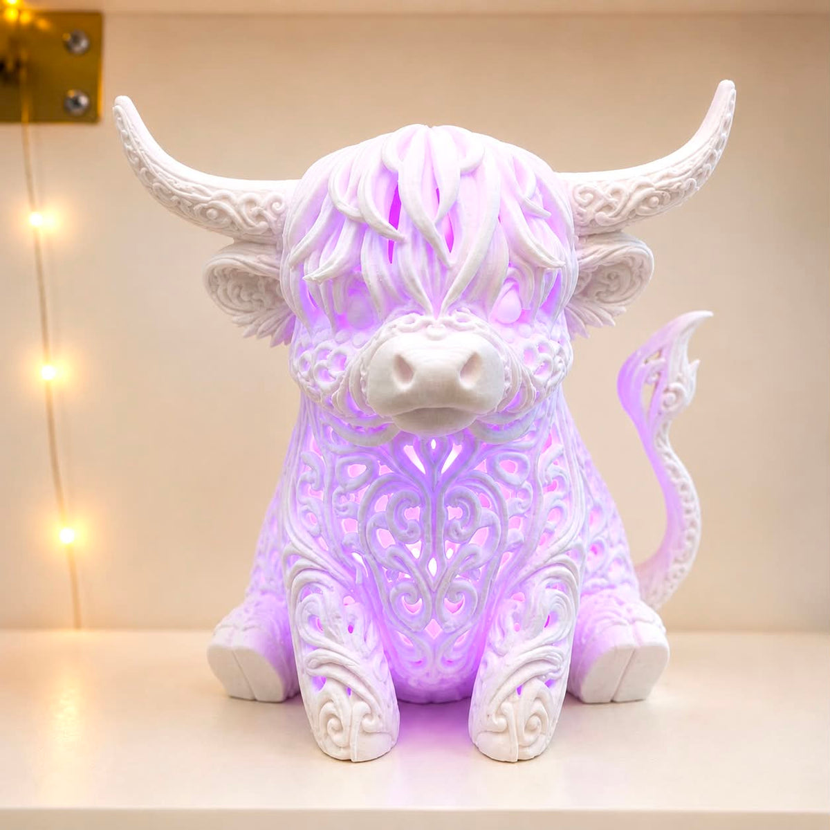 Lampe vache highland