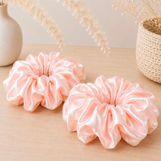 Chouchou rose pastel