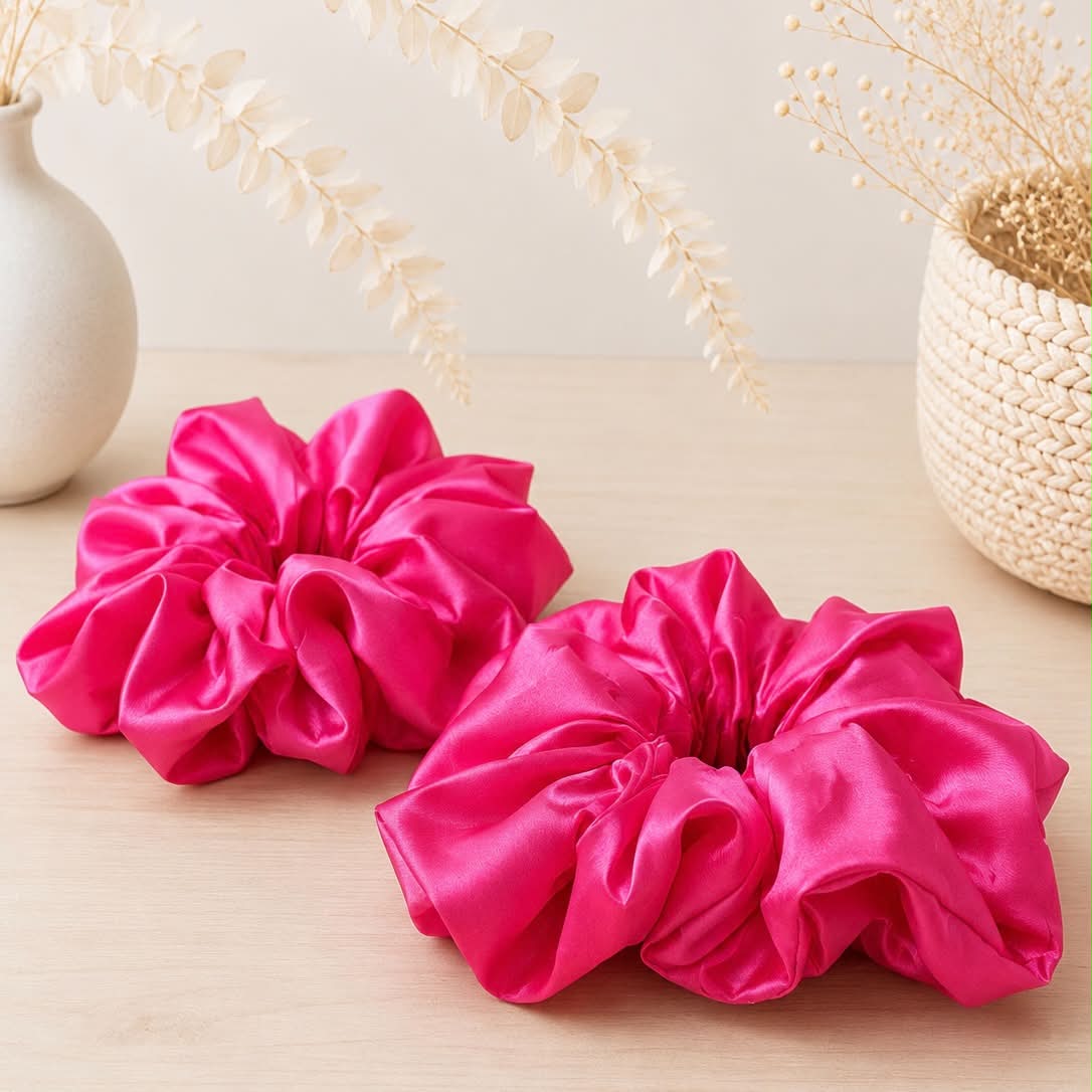 Chouchou rose flash